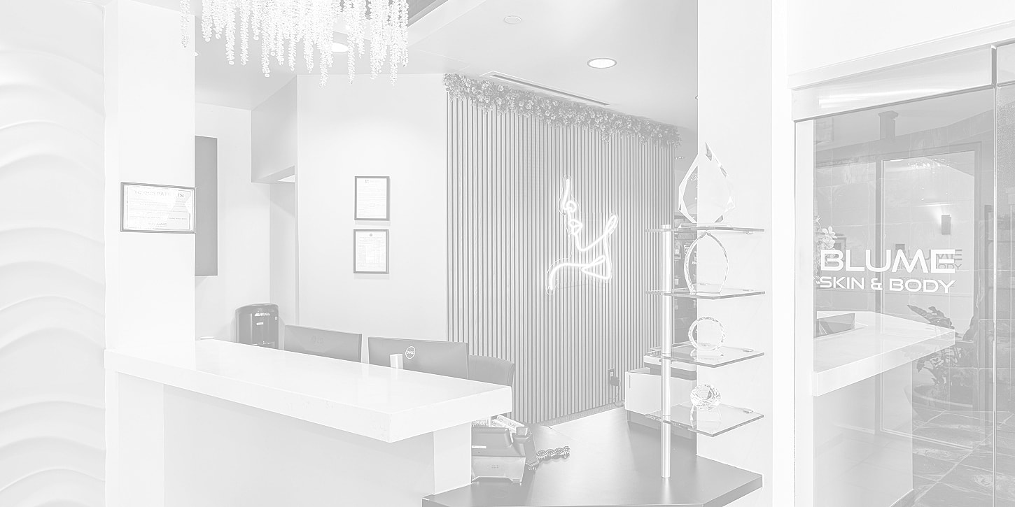 Reception area of a skin and body clinic.