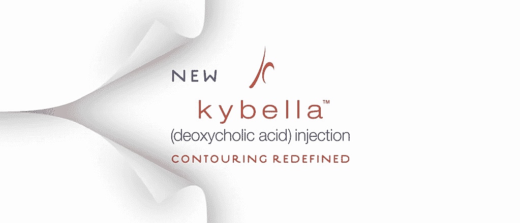Kybella deoxycholic acid injection advertising graphic
