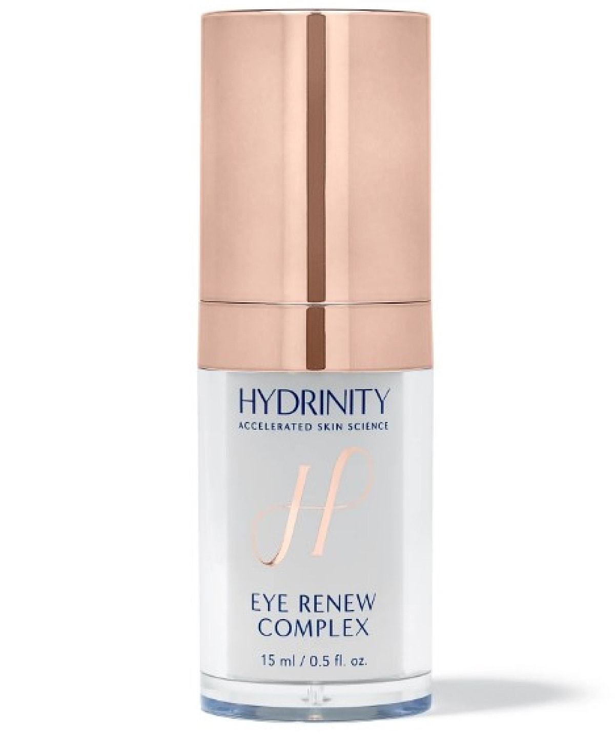 Hydrinity Eye Renew Complex skincare product bottle.