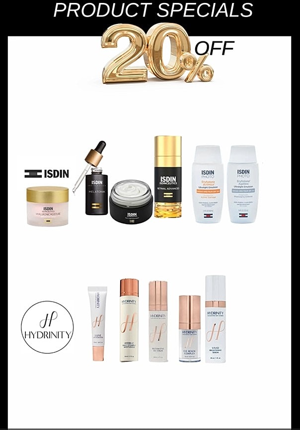 20% off skincare product specials promotion