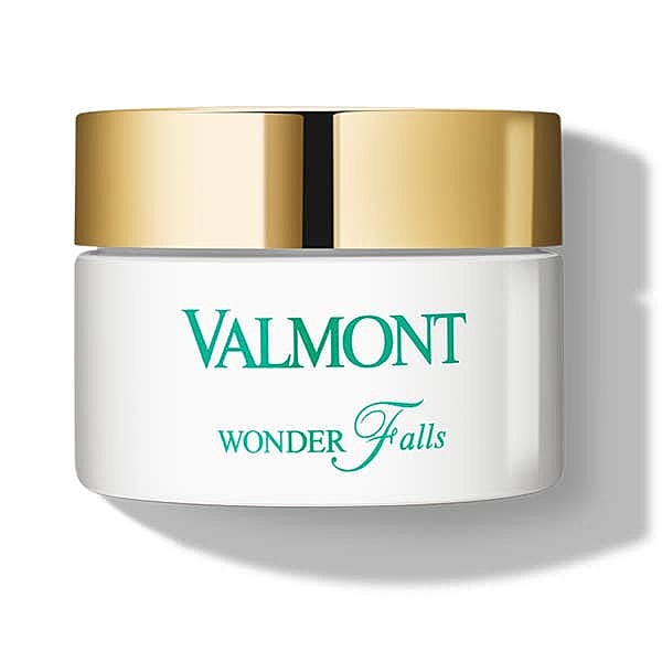 Valmont Wonder Falls cream jar with gold cap.