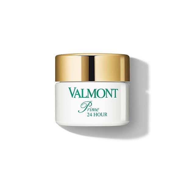 Valmont Prime 24 Hour cream jar with lid.