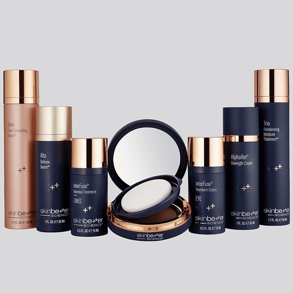 Skincare products from Skinbetter Science collection.