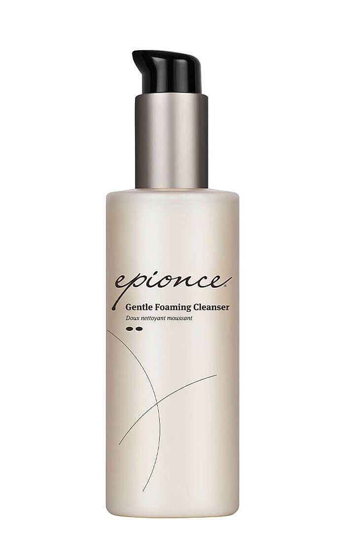 Gentle foaming cleanser in a pump bottle