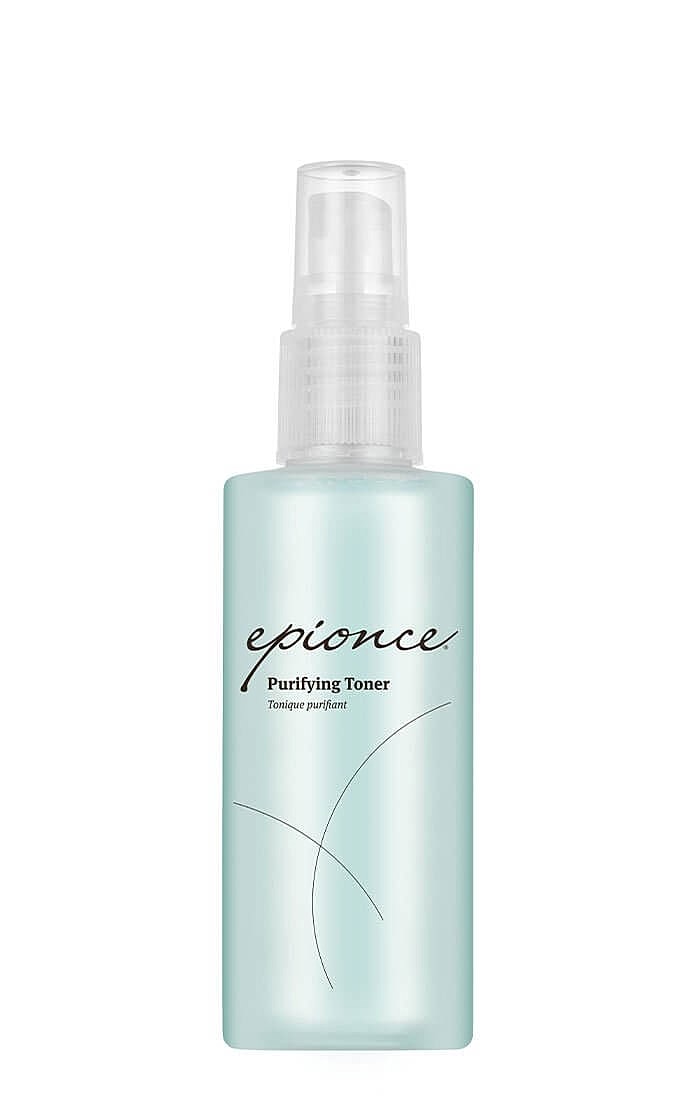 Epionce purifying toner in spray bottle.