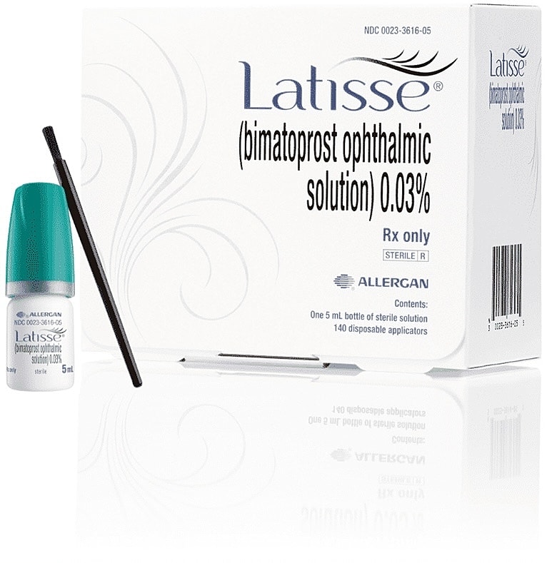 Bimatoprost ophthalmic solution for eyelash enhancement