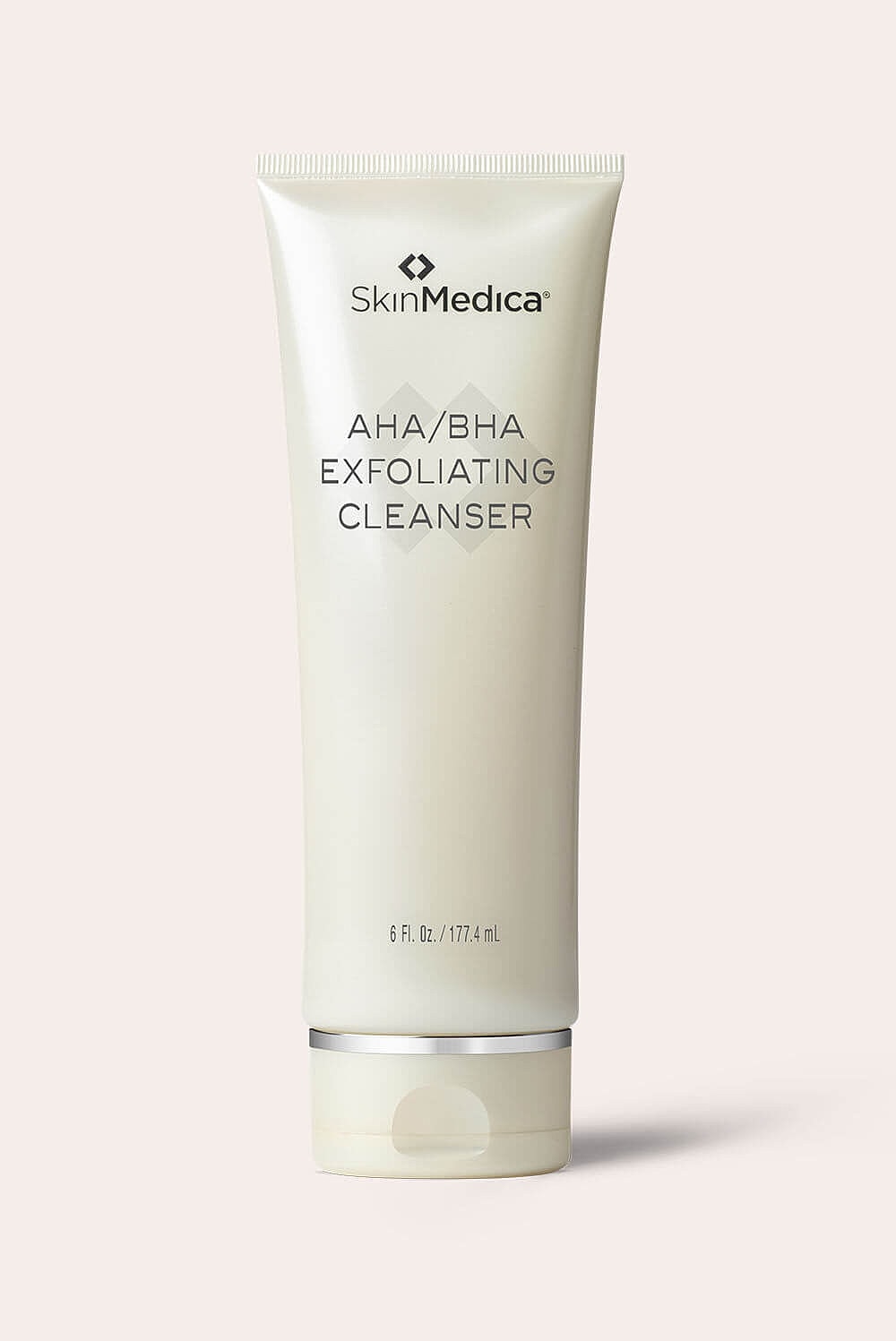 AHA/BHA exfoliating cleanser in a sleek tube.