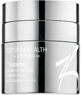Anti-aging serum product with sleek packaging.
