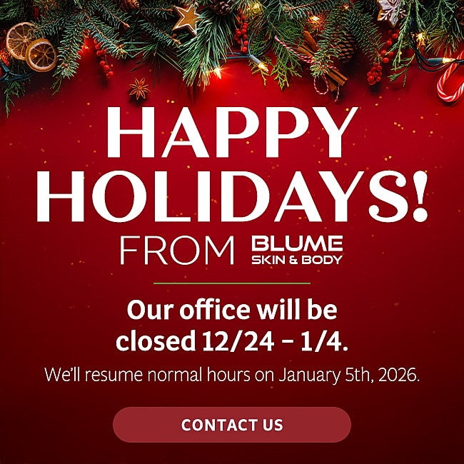 Happy Holidays from Blume Skin and Body!